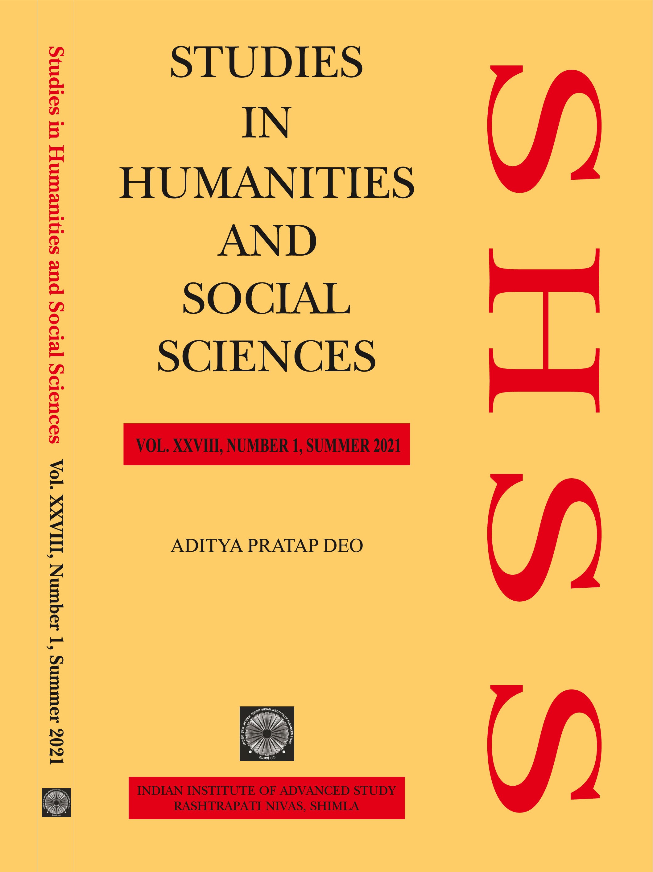 					View Vol. 28 No. 1 (2021): Studies in Humanities and Social Sciences
				