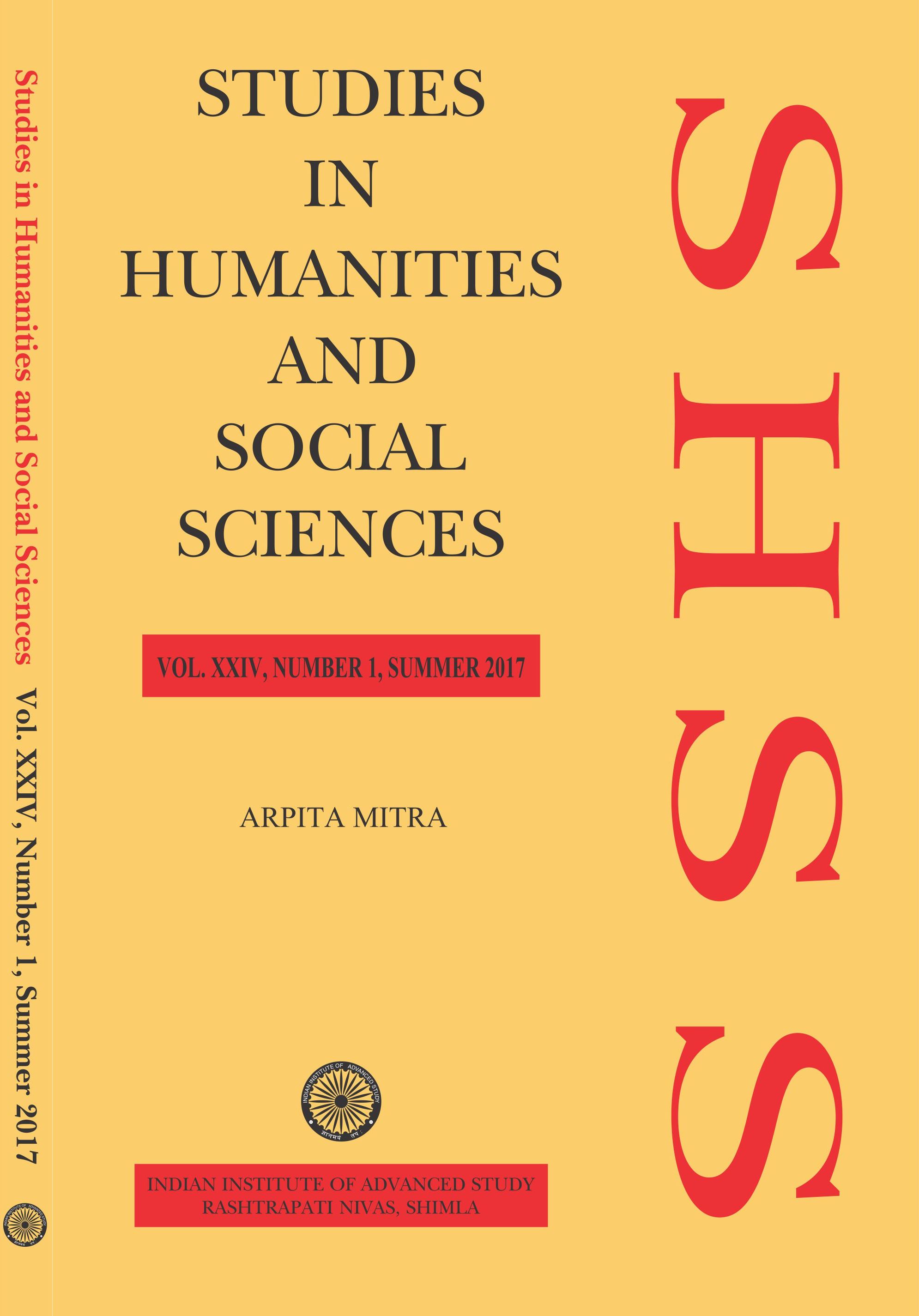 					View Vol. 24 No. 1 (2017): Studies in Humanities and Social Sciences
				